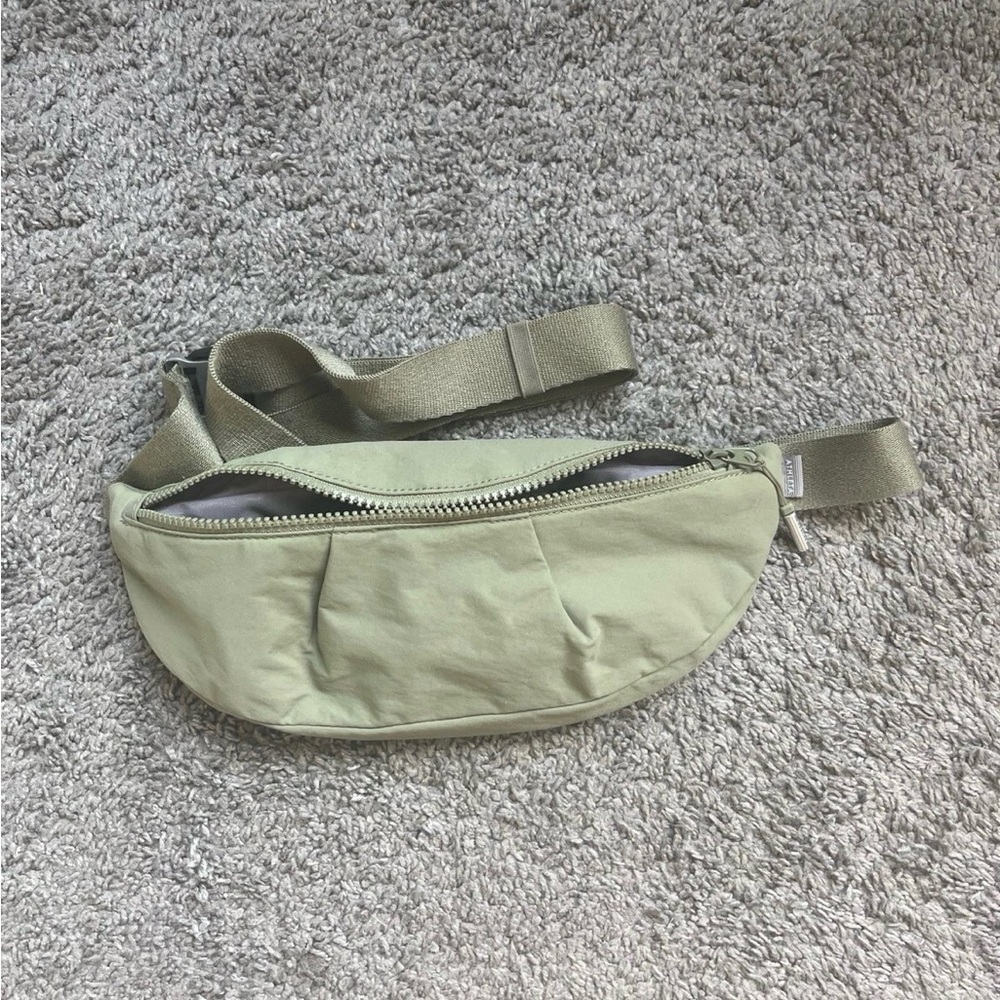 Athleta Olive Green Crossbody Sling Bag